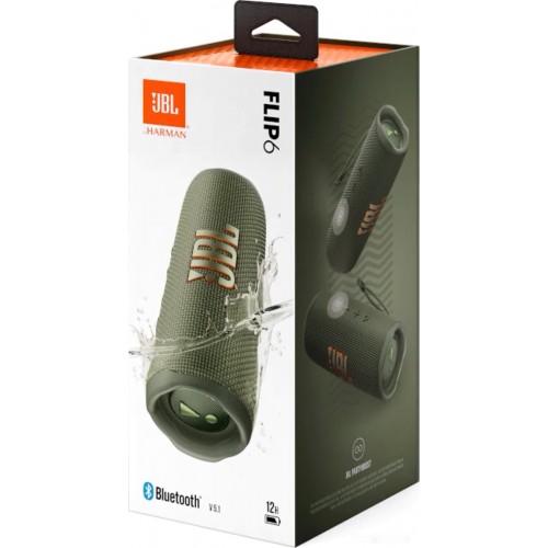 Портативная акустика JBL Flip 6 (зеленый)