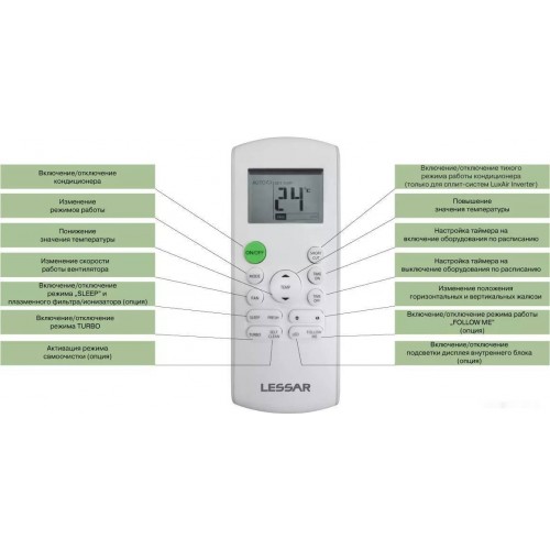 Кондиционер Lessar Ego LS-HE09KNA2AD/LU-HE09KNA2AD
