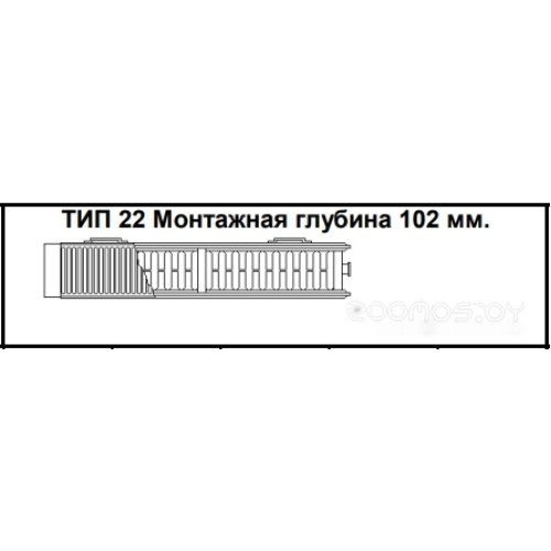Радиатор Kermi Therm X2 Line-Kompakt PLK Тип 22 305x1405