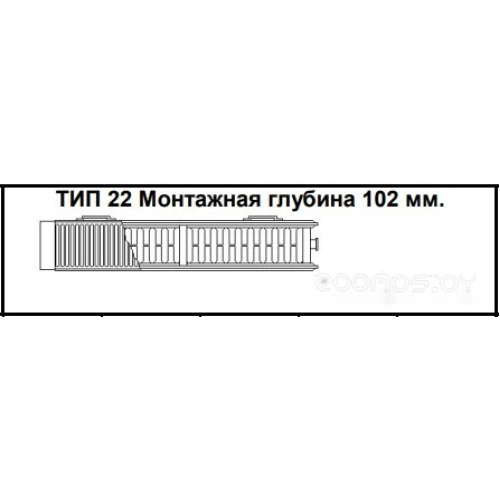 Радиатор Kermi Therm X2 Line-Kompakt PLK Тип 22 305x1205