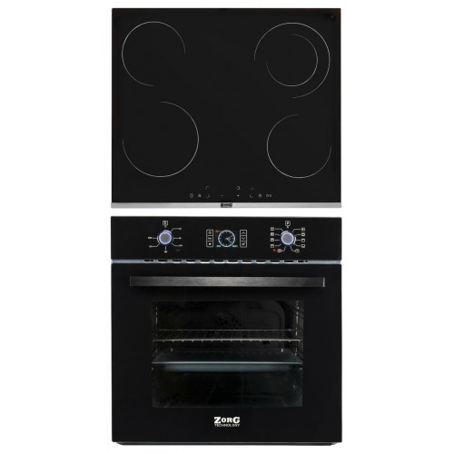 Комплект встраиваемой техники ZorG Technology BE10 LD black + электрическая панель ZorG Technology MS 163 bl