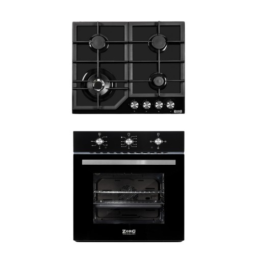 Комплект встраиваемой техники ZorG Technology BE4 black + варочная панель ZorG Technology BLC FDW black