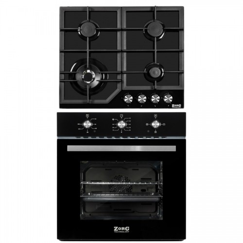 Комплект встраиваемой техники ZorG Technology BE4 black + варочная панель ZorG Technology BP6 FDW black