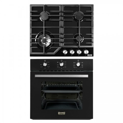 Комплект встраиваемой техники ZorG Technology BE6 black + варочная панель ZorG Technology BLC FDW black