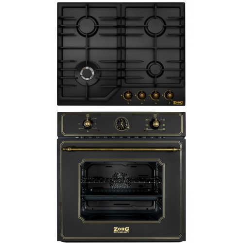 Комплект встраиваемой техники ZorG Technology BE6 RST black+ BLC FDW r+black