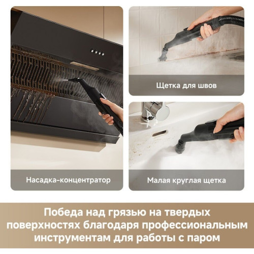 Пылесос Dreame Portable Carpet Spot Cleaner N20 Steam HNR27A (евровилка, черный)