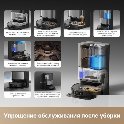 Робот-пылесос Dreame Robot Vacuum L40 Ultra AE Black RLL77SE (евровилка, черный)
