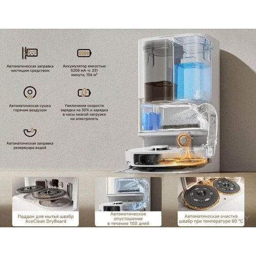 Робот-пылесос Dreame Robot Vacuum L50 Ultra CE RLL53SE (евровилка, белый)