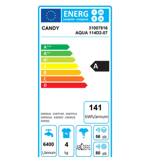 Стиральная машина Candy AQUA 114D2-07