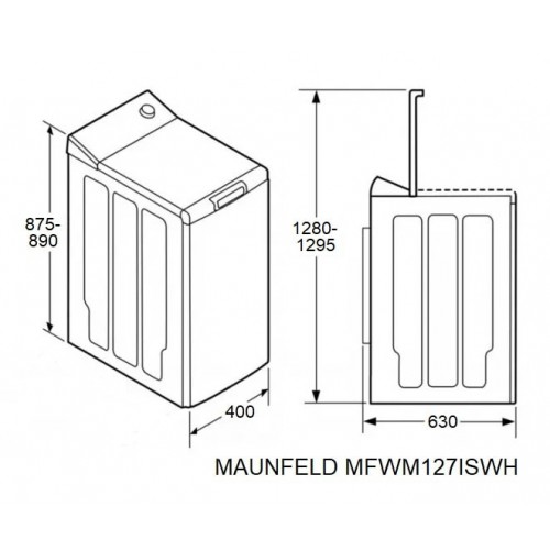 Стиральная машина Maunfeld MFWM127ISWH