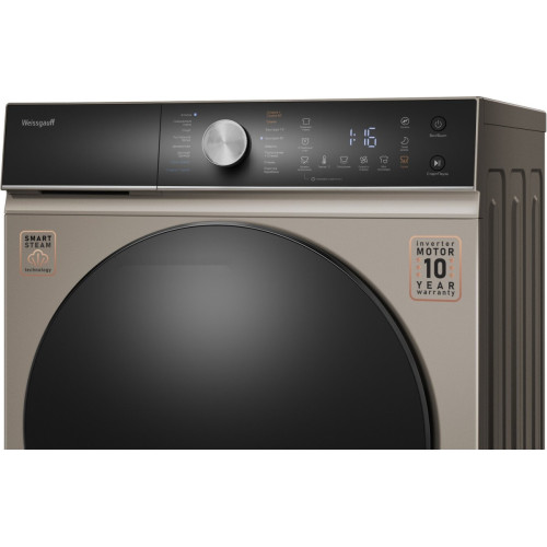 Стиральная машина Weissgauff WMD 61211 D Inverter Steam Champagne