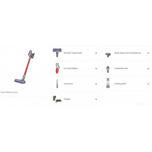 Вертикальный пылесос Dyson V8 Extra 400395-01