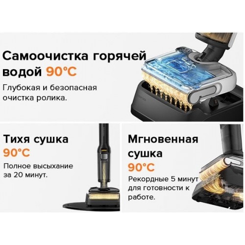 Вертикальный моющий пылесос Roborock F25 WD5M1A (черный)