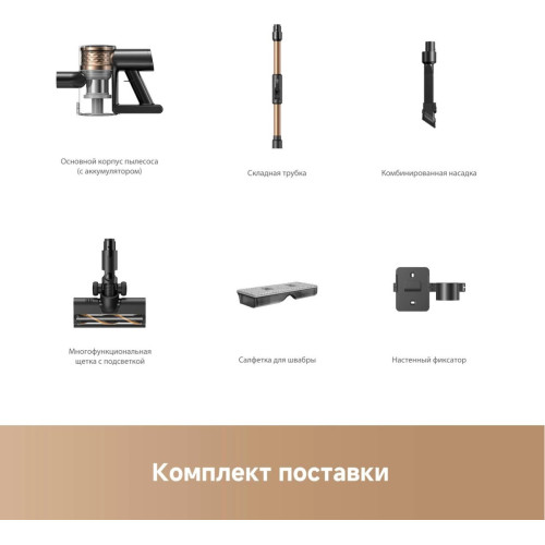 Пылесос Dreame R10s Lite Cordless Vacuum Cleaner VRV80A (черный, с евровилкой)
