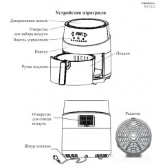 Аэрогриль Kitfort KT-2222