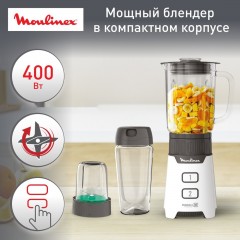 Блендер Moulinex LM16L110 (белый)