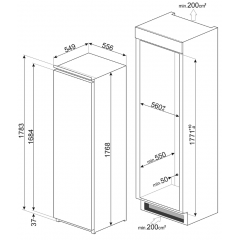 Морозильник Smeg S8F174DNE