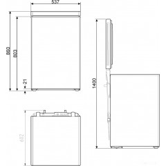 Морозильный ларь Smeg CO103F