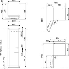 Холодильник Smeg FAB32LWH5