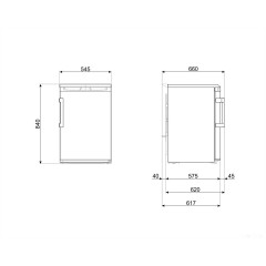 Однокамерный холодильник Smeg FA120E