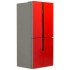 Четырёхдверный холодильник CENTEK CT-1750 Red