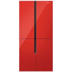 Четырёхдверный холодильник CENTEK CT-1750 Red