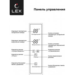 Четырёхдверный холодильник LEX LCD450WOrID