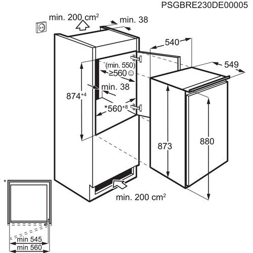 Холодильник с морозильником Electrolux LFB2AE88S1