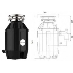 Измельчитель пищевых отходов Bone Crusher BC-810
