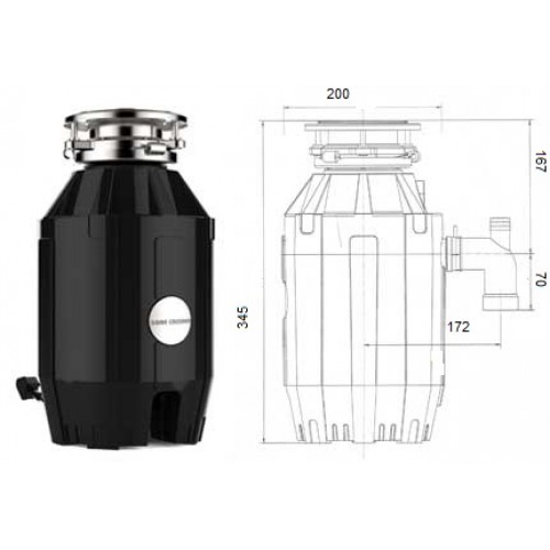 Измельчитель пищевых отходов Bone Crusher BC-810
