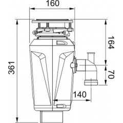 Измельчитель пищевых отходов Franke Slim 50 134.0715.098