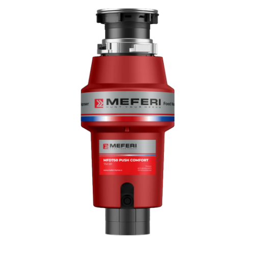 Измельчитель пищевых отходов Meferi MFD750 Push Comfort с пневмокнопкой в комплекте