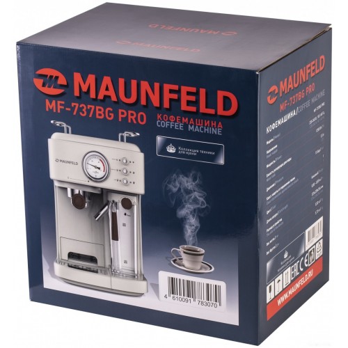 Рожковая помповая кофеварка Maunfeld MF-737BG Pro