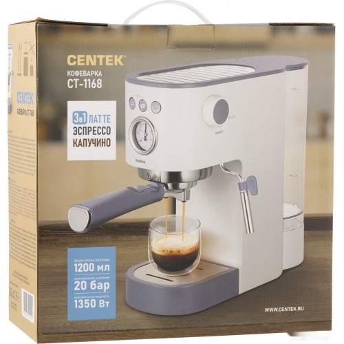 Рожковая кофеварка CENTEK CT-1168