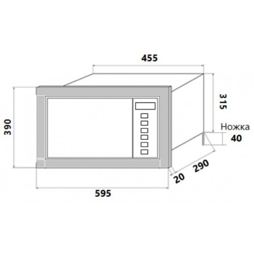 Микроволновая печь HOMSair MOB205GB