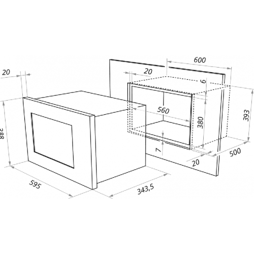 Микроволновая печь Maunfeld MBMO.20.1PGB