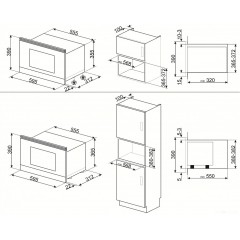 Микроволновая печь Smeg MP122B3