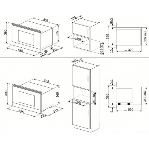 Микроволновая печь Smeg MP122B3