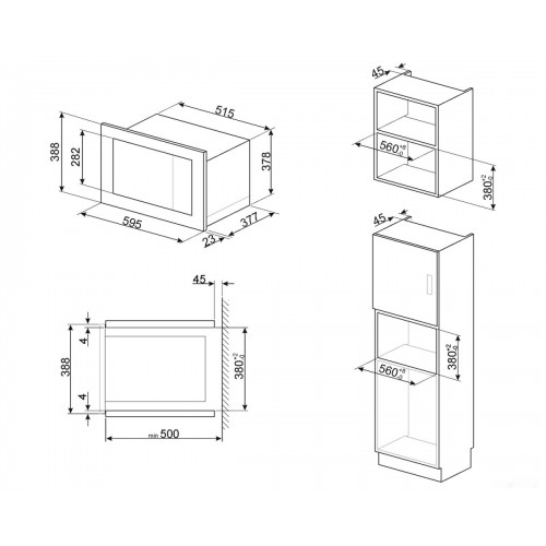 Микроволновая печь Smeg FMI125G