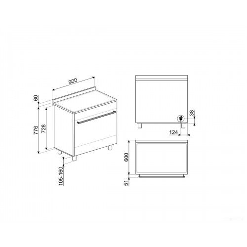 Плита Smeg SUK91CMX9