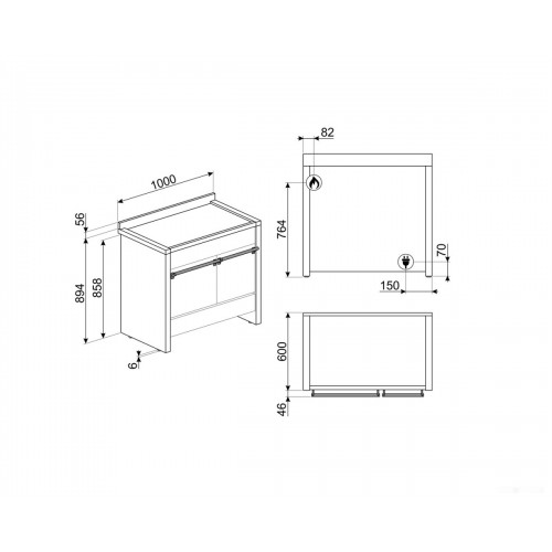 Плита Smeg A2PY-81