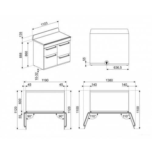 Плита Smeg TR4110IX2