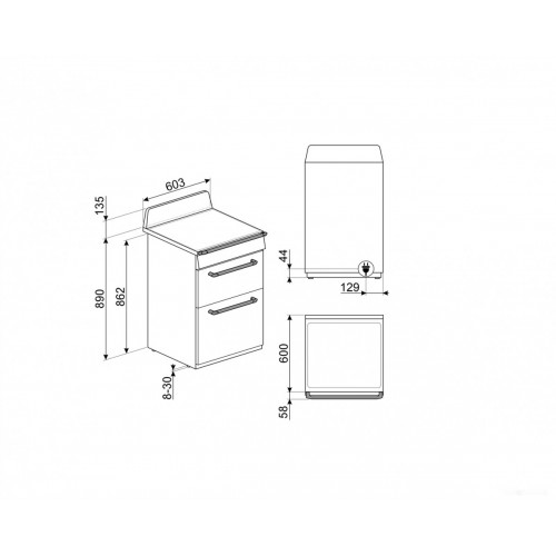 Плита Smeg TR62IBL2
