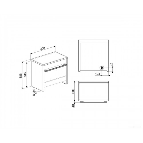 Плита Smeg B95IMAN9
