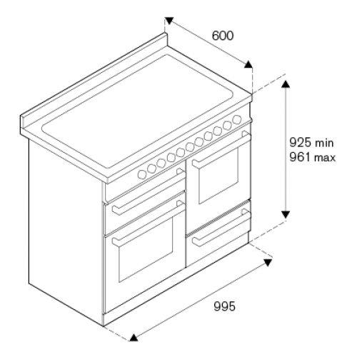 Плита Bertazzoni PRO106L3EXT