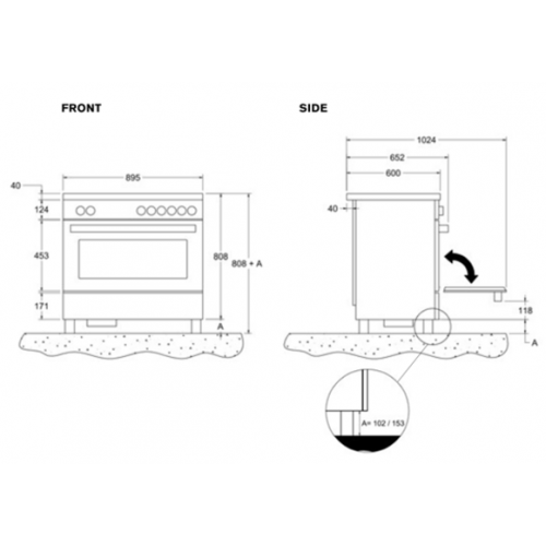 Плита Bertazzoni PROCH94I1ENET