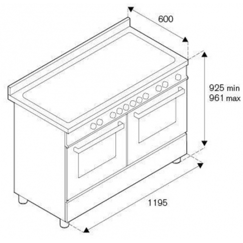 Плита Bertazzoni MAS126G2EXT