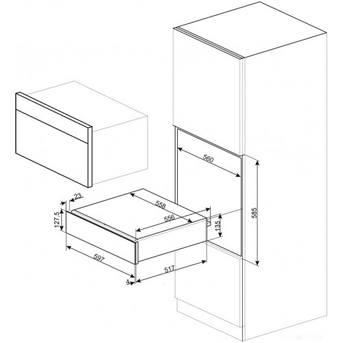 Подогреватель Smeg CPR915P