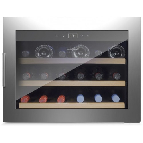 Винный шкаф Caso WineSafe 18 EB Inox
