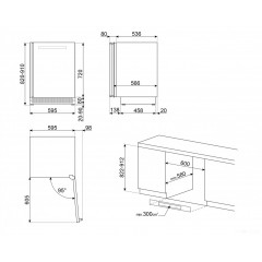 Винный шкаф Smeg CVI138RG